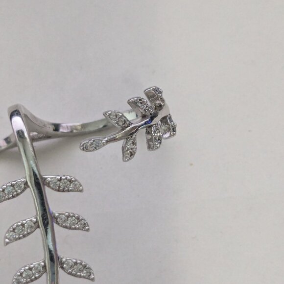 BAUBLEBAR Peacemaker Silver Tone Rhinestone Ring - Picture 4 of 6